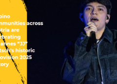 Filipino communities across Austria are celebrating Johannes “JJ” Pietsch’s historic Eurovision 2025 victory