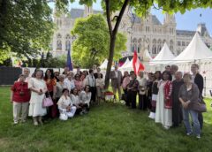 Floral Offering Ceremony at the Grounds of Viennese City Hall: A Tribute to Freedom and Unity