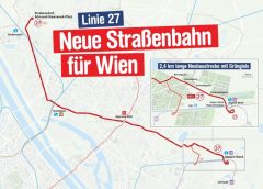New Vienna tram line 27 will connect Floridsdorf and Donaustadt from October