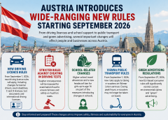Austria Introduces Wide-Ranging New Rules Starting September 2026
